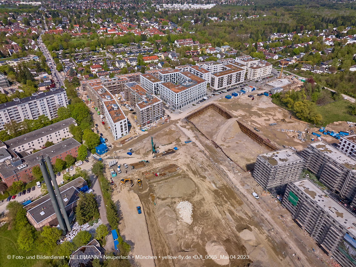04.05.2023 - Luftbilder vom Alexisqaurtier und Pandion Verde in Neuperlach 04.05.2023 - Luftbilder vom Alexisqaurtier und Pandion Verde in Neuperlach